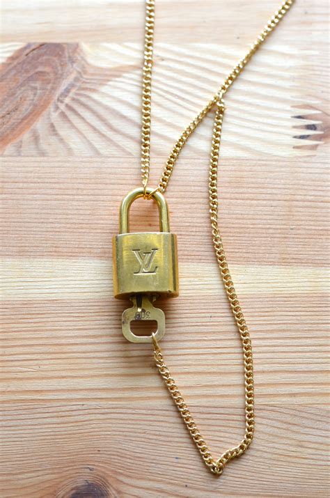 louis vuitton lock necklace replica|louis vuitton lock and key necklace 55.